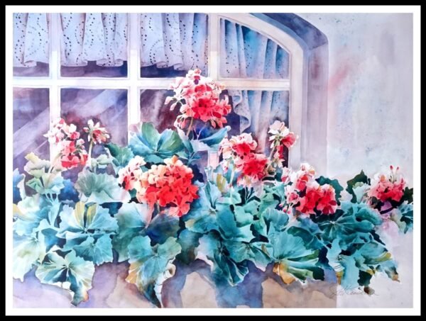 CAP 1651 Geraniums and Lace